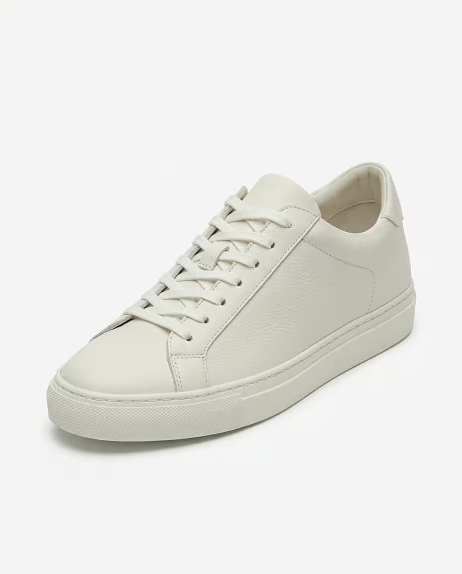 STRUCTURED LEATHER SNEAKERS